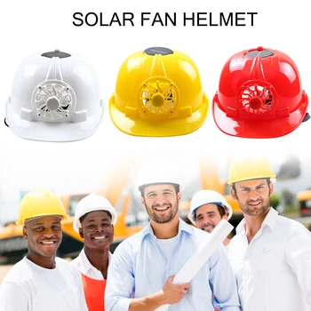 Saulės energija Varomas Saugos Šalmas Sunku Vėdinti Skrybėlę Dangtelis su Aušinimo Kietas Ventiliatorius THJ99