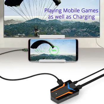 PUBG Mobiliųjų Žaidimų Valdiklis 4K USB Į HDMI HUB Adapteris, Skirtas 