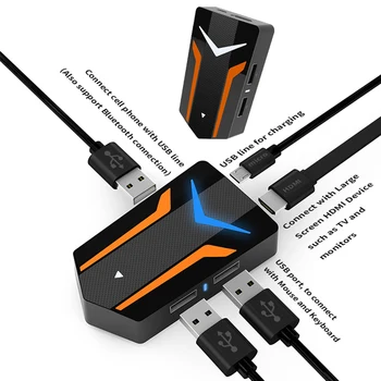 PUBG Mobiliųjų Žaidimų Valdiklis 4K USB Į HDMI HUB Adapteris, Skirtas 
