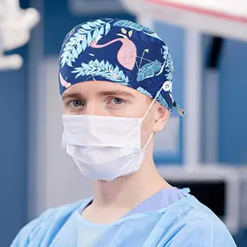 2020 Naujos Širdies Siuvinėjimo Slaugytoja Kepurės Moterims, Vyrams, gorros quirurgic Salonas Vaistinė variklio Dangčio Kepurės Lab naminių Gyvūnėlių Gydytojas gorro enfermera