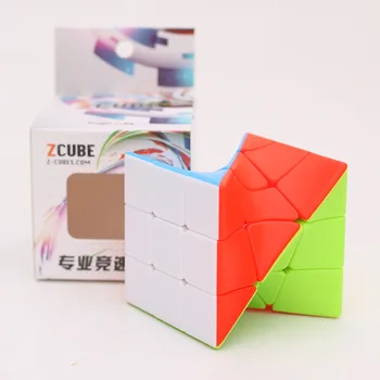 Fanxin Zcube Lefun 3x3 Sukimo Magic Cube Coloful Susukti Kubo Galvosūkį Stickerless Galvosūkiai Spalvinga Švietimo Žaislai Vaikams
