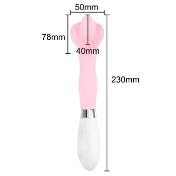 OLO 10 Vibracijos Režimai Vibruojantis Liežuvio Vibratorius Klitorio Stimuliatorius Makšties Žodžiu Lyžis Moterų Liežuvio formos Erotinis Sekso Žaislai