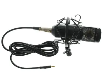 Naujas BM800 Profesinės 3.5 mm Laidinio Kondensatoriaus Studija Mikrofonas su Stovu Turėtojas +Pop Filtras